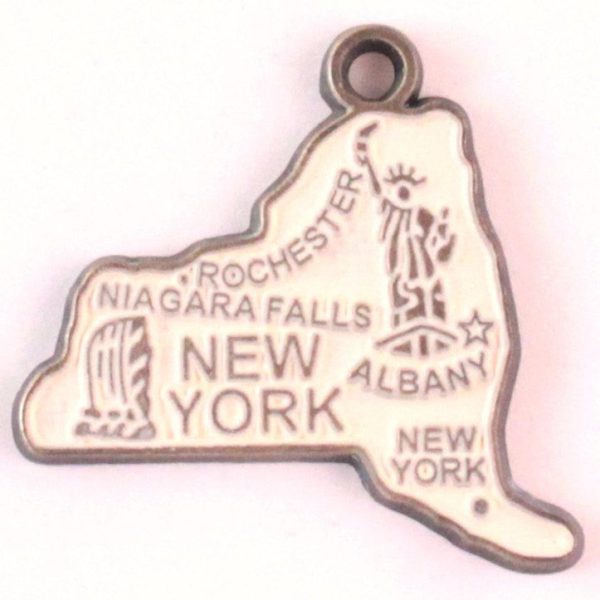 New York State Charm Bracelet, Necklace, or Charm only Online Sale