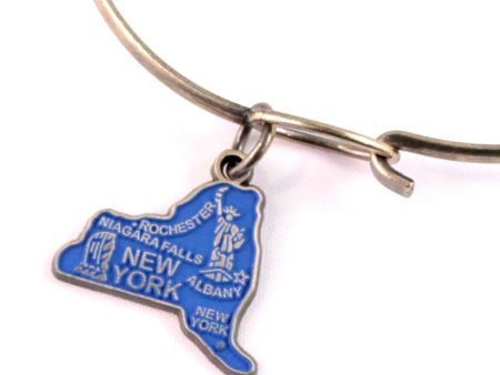 New York State Charm Bracelet, Necklace, or Charm only Online Sale