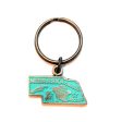 Nebraska Key Chain - High Quality Thick Metal State Key Ring Cheap