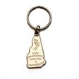 New Hampshire Key Chain - High Quality Thick Metal State Key Ring Discount