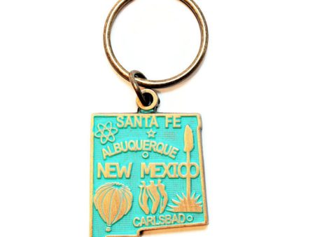 New Mexico Keychain - High Quality Thick Metal State Love Key Ring For Discount