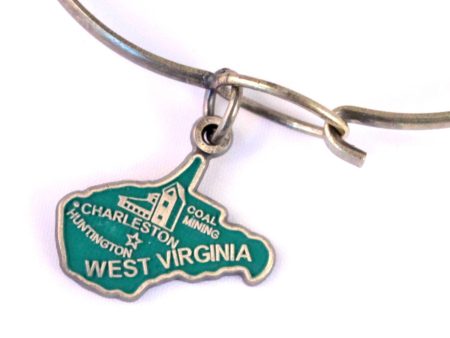 West Virginia State Love Charm Bracelet, Necklace, or Charm only on Sale