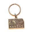 Kansas Keychain - High Quality Thick Metal State Key Ring Fashion