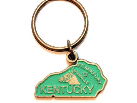 Kentucky Keychain - High Quality Thick Metal State Love Key Ring Hot on Sale