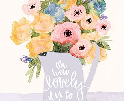 DOG133 - Lovely to Be Home Flowers - 12x16 Discount