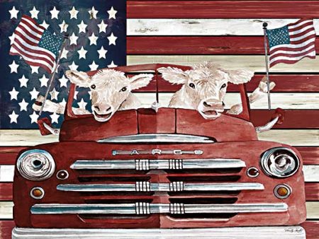 CIN2720 - Patriotic Cows - 16x12 For Discount