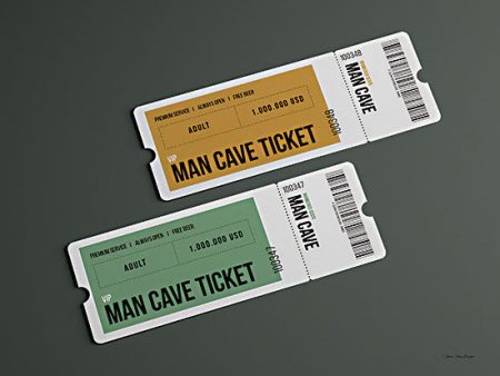 ST882 - Man Cave Tickets - 16x12 Sale